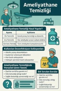 🧹 Ameliyathane Temizliği Nasıl Yapılır? Kullanılan Solüsyonlar ve Personel Görevleri