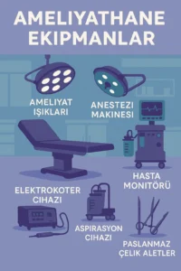 🔧 Ameliyathane Ekipmanları: Odadaki Her Cihaz Neden Bu Kadar Önemli?