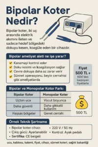 Bipolar Koter Nedir? Ne İşe Yarar? Uçları, Kalemi, Fiyatı ve Teknik Bilgilerle Rehber