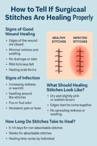 🧵 How Do I Know If My Stitches Are Healing Properly? Signs of Healthy Wound Healing