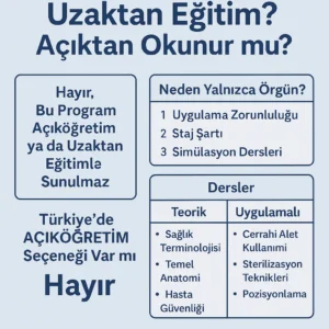 Ameliyathane Hizmetleri Uzaktan Eğitimle Okunur mu? Açık Öğretim Seçeneği Var mı?