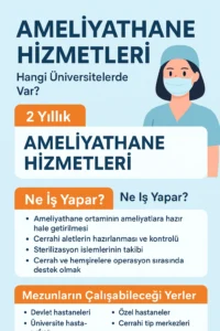 🎓 Ameliyathane hizmetleri hangi üniversitelerde var?