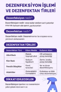 🧫 Dezenfeksiyon İşlemi ve Dezenfektanlar Nedir? | Merkezi Sterilizasyon Ünitesi Rehberi
