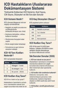 ICD Hastalıkların Uluslararası Dokümantasyon Sistemi – Türkiye’de Kullanılan ICD Sürümü, Kod Yapısı, Düzeyleri