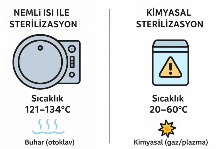 💨 Nemli Isı ile Sterilizasyon ve Kimyasal Sterilizasyon