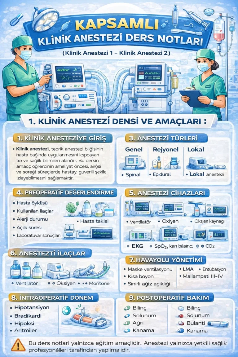 Klinik Anestezi Ders Notları