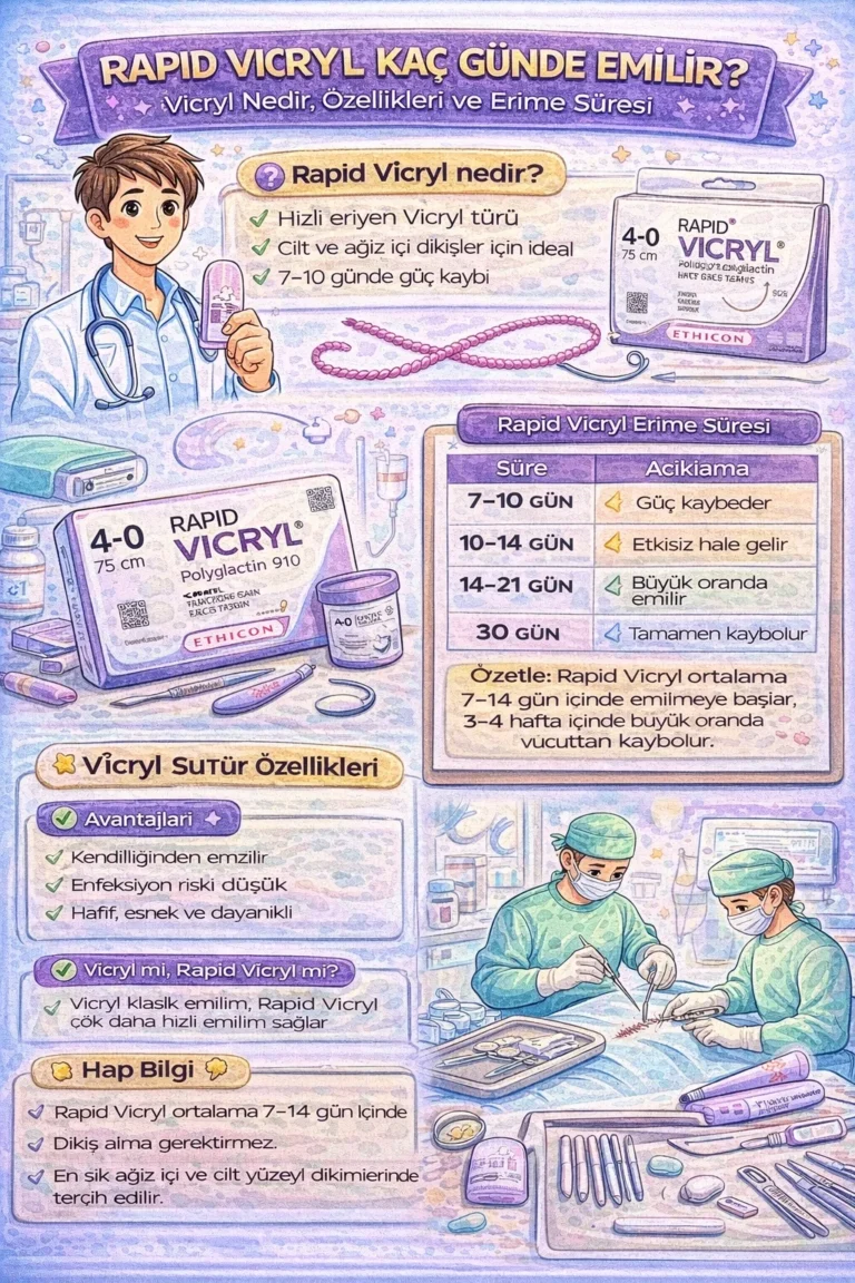 Rapid Vicryl Kaç Günde Emilir?