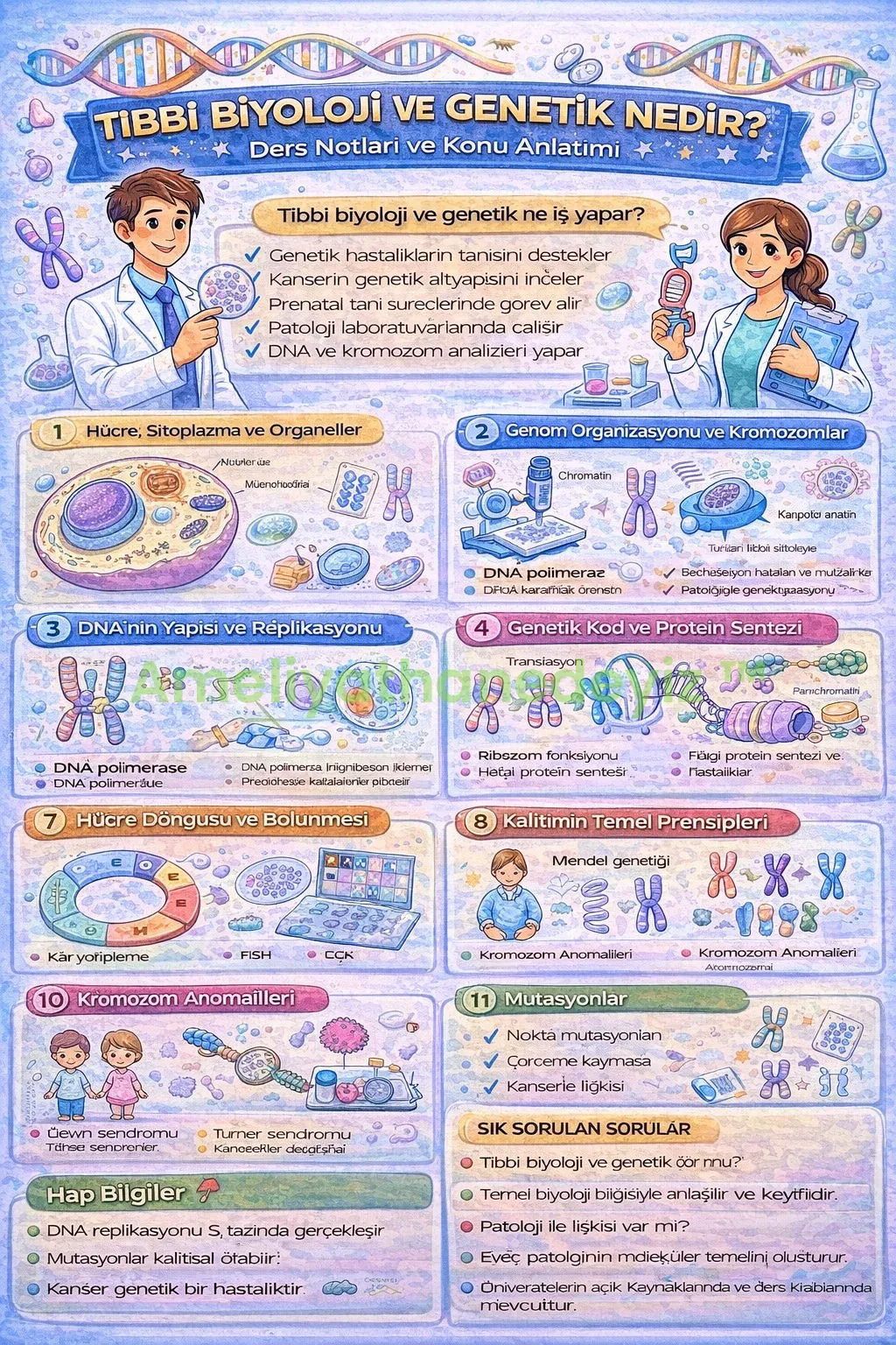 Tıbbi Biyoloji ve Genetik Nedir? | Ders Notları, Konu Anlatımı ve Sık Sorulan Sorular