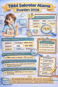 Tıbbi Sekreter Atama Puanları Kaça Düşer 2026 |Alım Olacak mı?