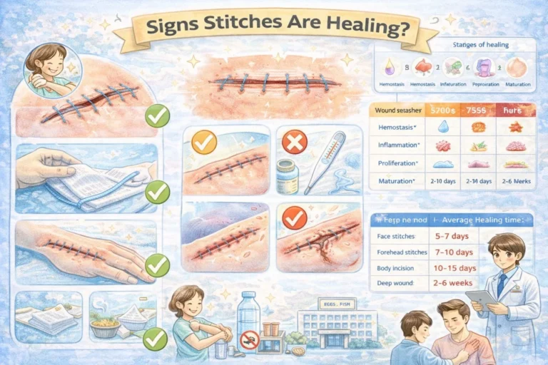 Signs Stitches Are Healing Properly